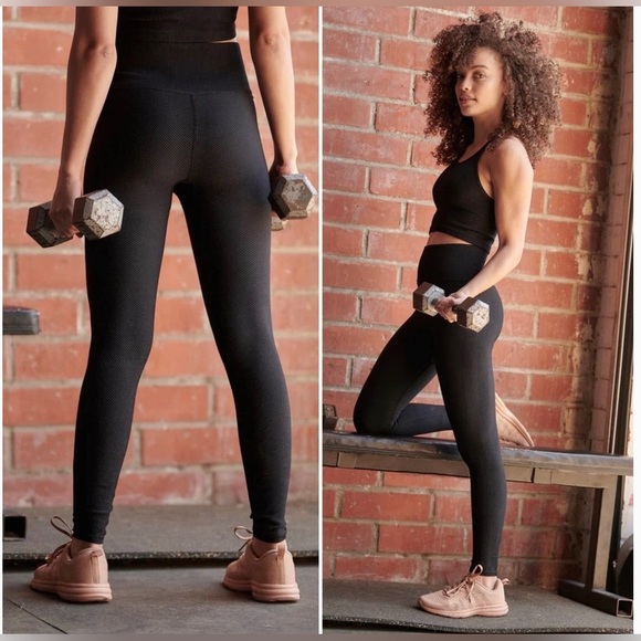 Free People Pants - 3. Free People Free Throw Black Leggings NWT size XL FP Movement